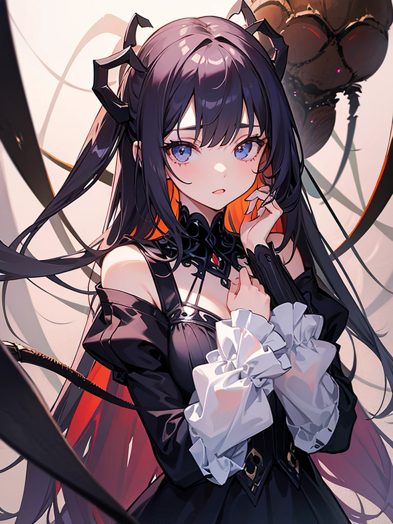 Girl with spider features