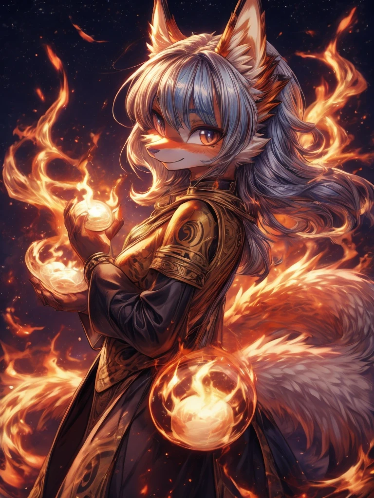 azuna, earth bending, kitsune ears