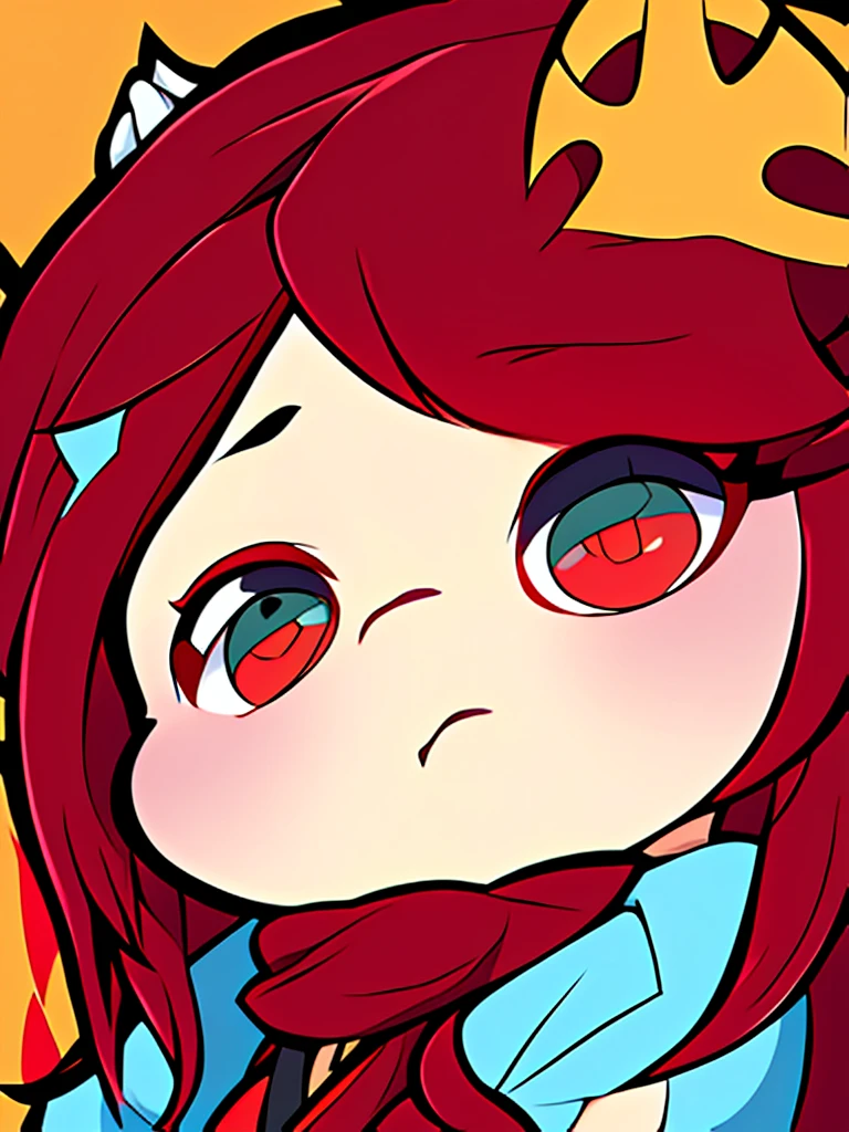 {{{anime style}}}, (((high quality, masterpiece))), chibi style, emote twitch a girl, solo, ((( long ruby red hair))), (((eyes red and gold))), with 6 different types.