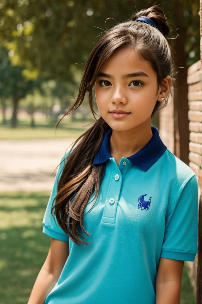 A girl without a polo