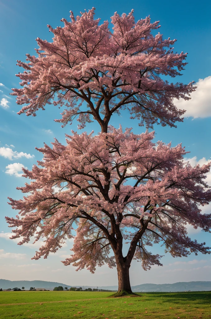 A tree with artas ojas with a colorful background