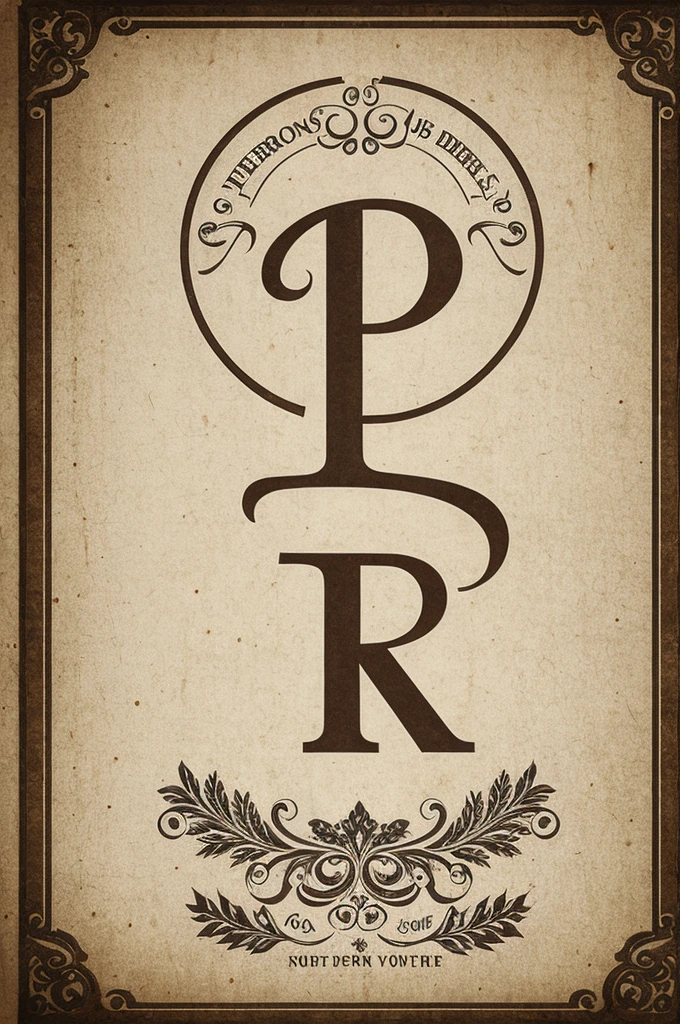 Create a unique vintage logo with neutral colors containing the letters fys