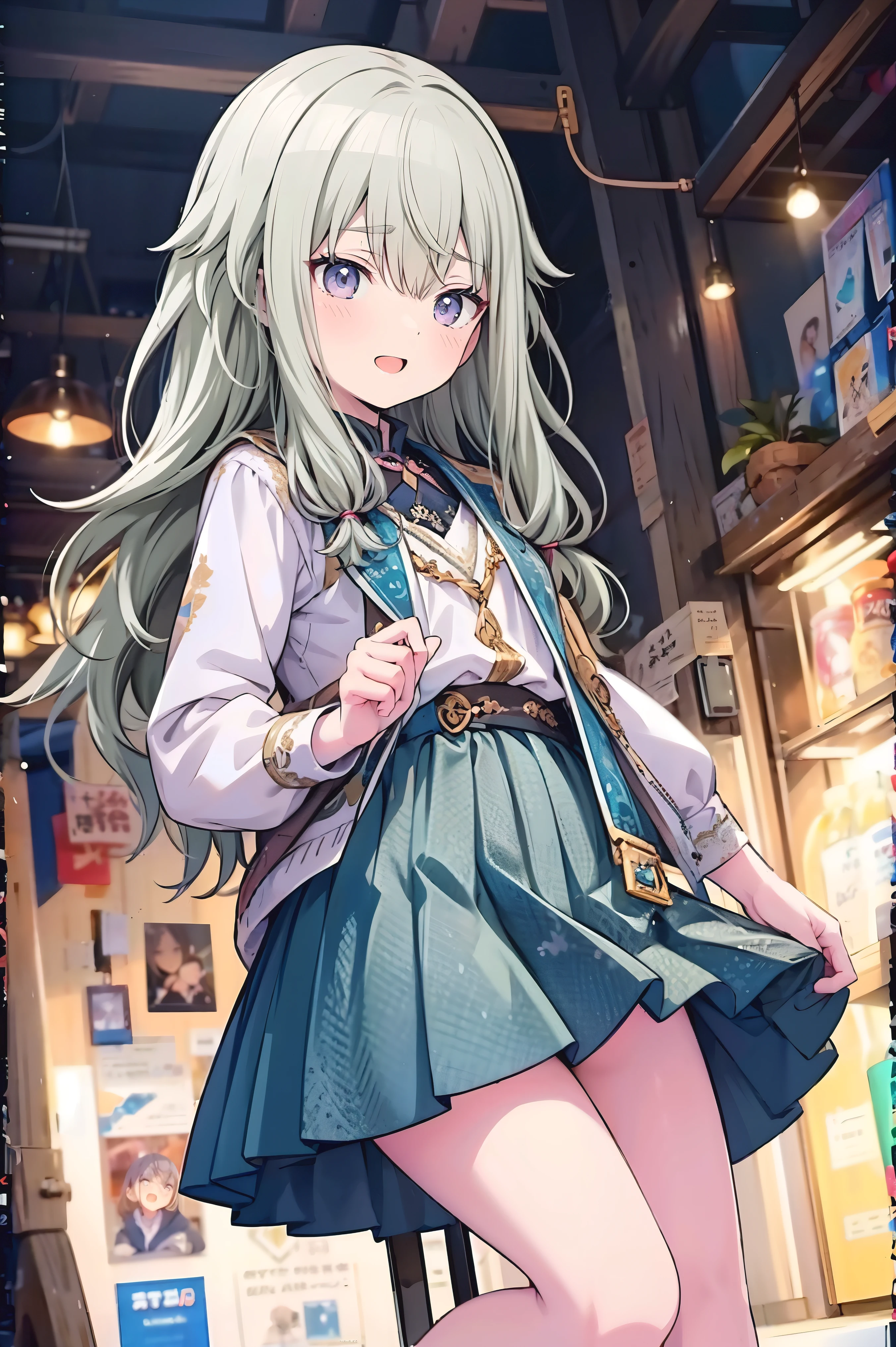 (8k, 最high quality)、Ultra-high resolution、adorable、最high quality, beautiful, Absurd beauty、masterpiece、Best image quality、(Front facing)、good feeling、smile,Face the camera、Delicate eyes、smile、Small face、adorable満面のsmile, 最high quality、female、Looks 20 years old、1 person、masterpiece, Most detailed、、blazer、skirt、 high quality、Shiny Hair、Very fine and beautiful bright eyeedium chest、nose blush、Very detailed, clear and beautiful face, Awards, (Anatomically correct)、The whole body is visible