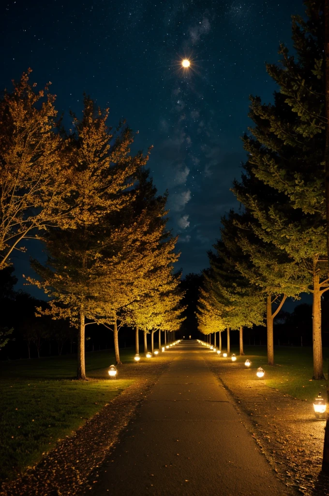 path of lights
