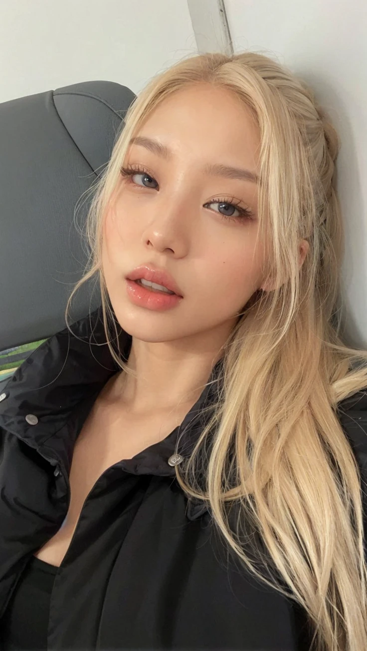Jennie kim, high resolution, longye hair, hair blonde,
