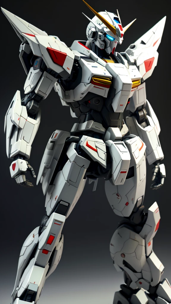 A humanoid robot that is almost Gundam-like but not quite.。Heroically、In the style of Hajime Katoki