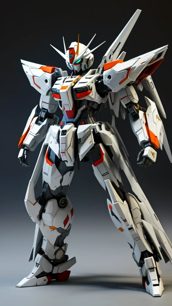 A humanoid robot that is almost Gundam-like but not quite.。Heroically、In the style of Hajime Katoki