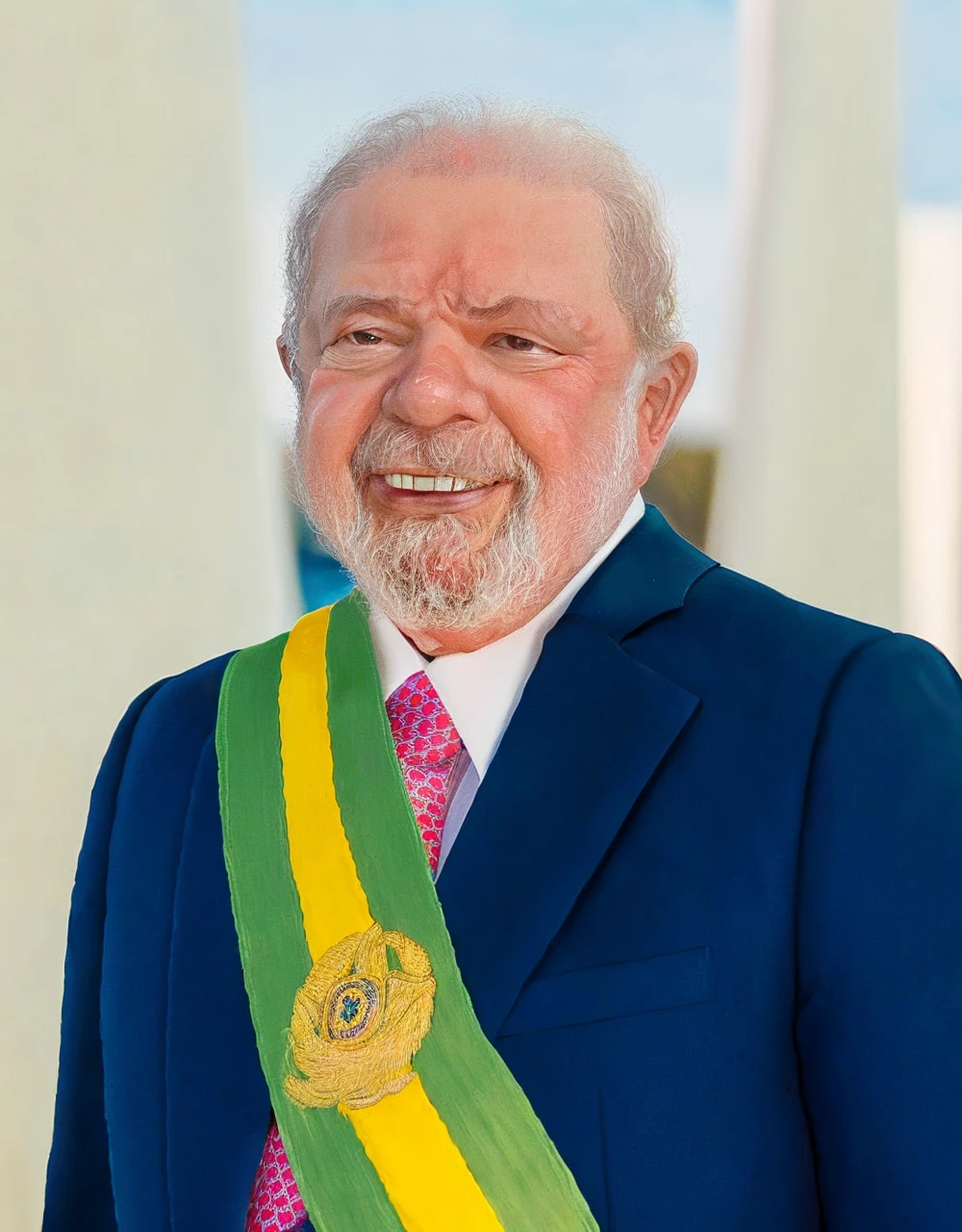 President Luiz Inácio Lula da Silva saying goodbye