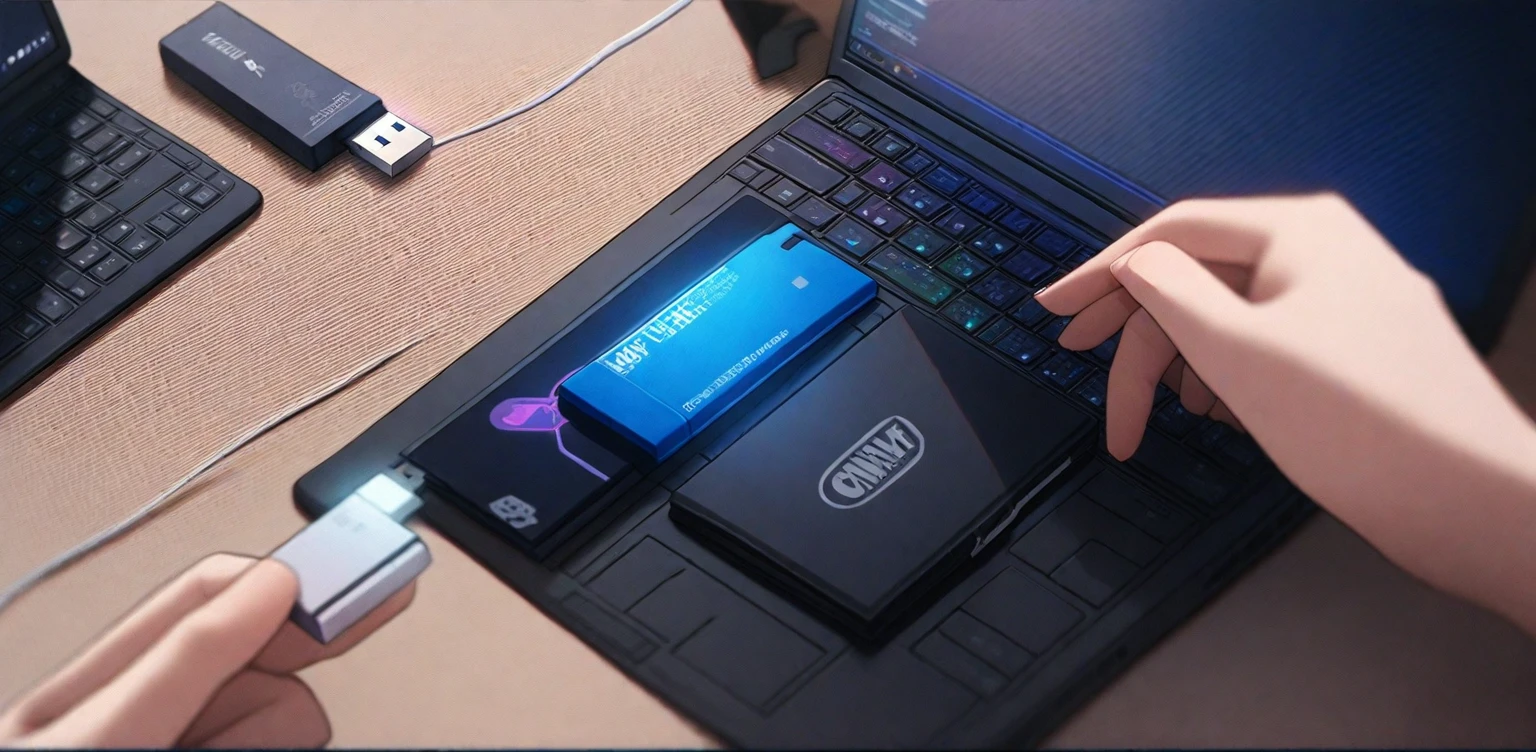 (background only)),masterpiece, best quality, extremely detailed, ultra detailed, flat anime, 2D,
USB memory, laptop computer,USB flash drive Hand trying to connect to computer