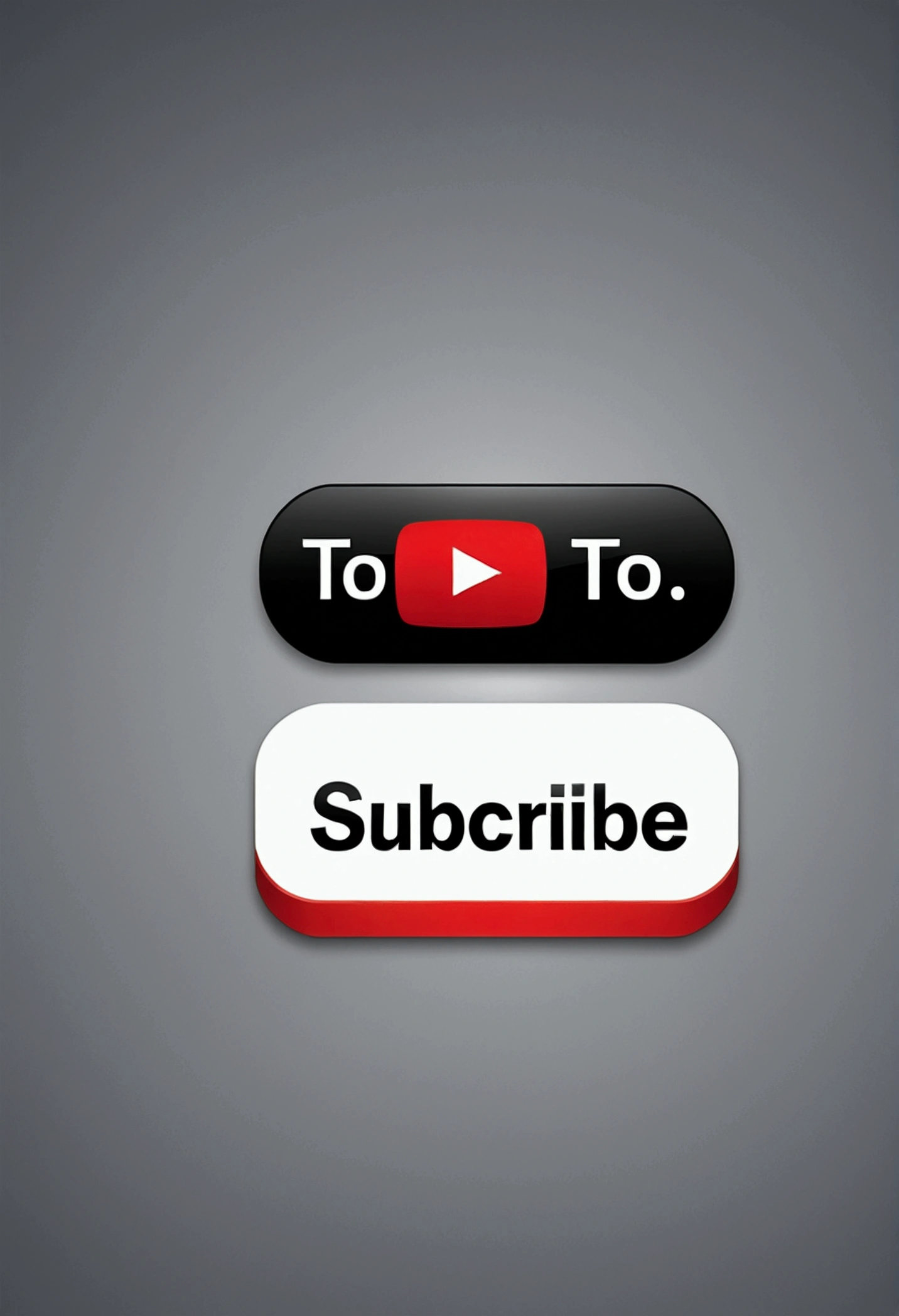 button "to subscribe" a YouTube. realistic detailed and high resolution