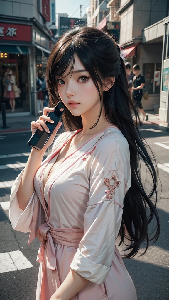 someone is taking a picture of a woman with her phone, pinterest anime, anime vibes, anime waifu, trending on cgstation, anime-twitter, trending on pixiv, trending artgerm, anime asthetic, ilya kuvshinov and artgerm, anime inspired, anime pose, anime realism, anime trending artwork
