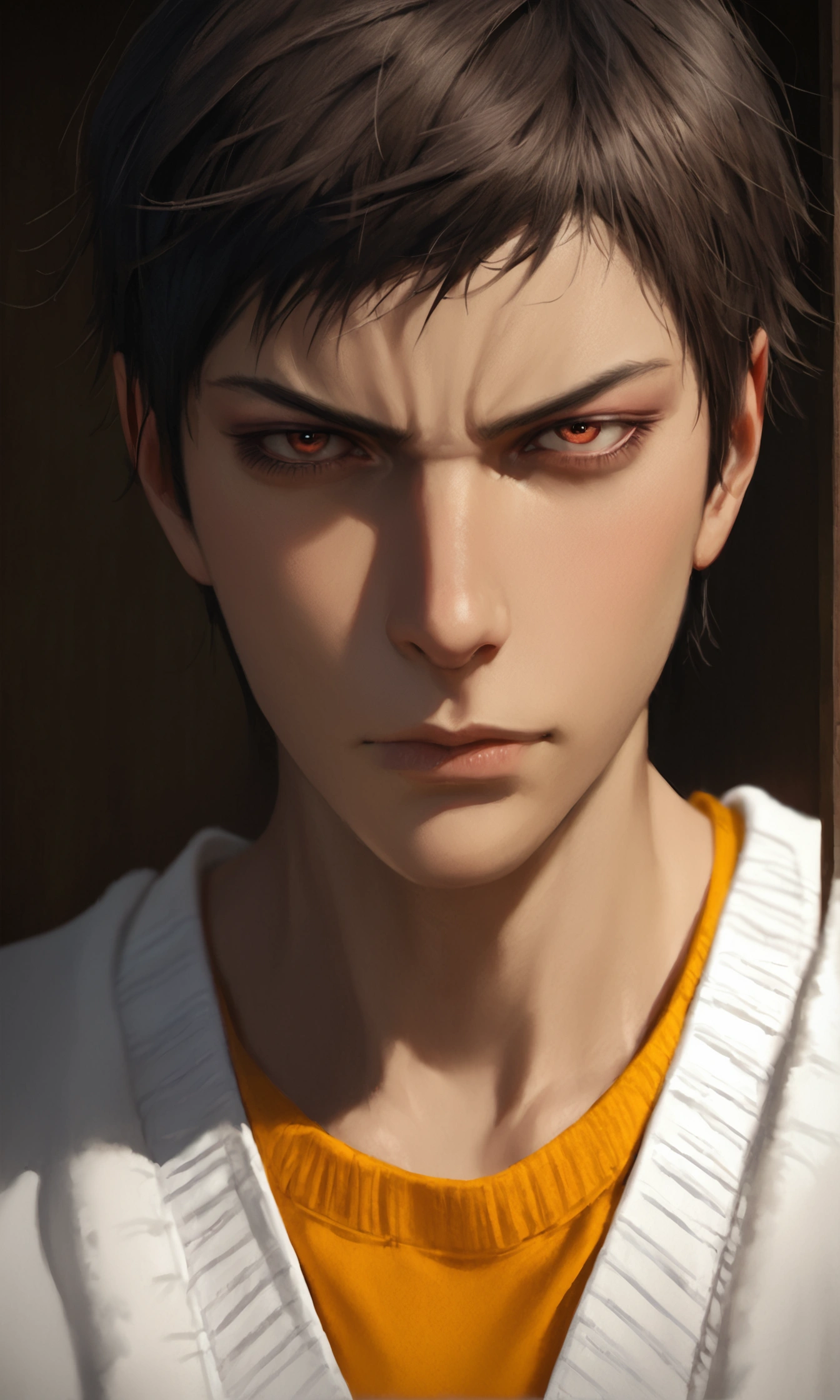 score_9, score_8_up, score_7_up, Realistic ,Handsome Aomine Daiki ,Hateful eyes