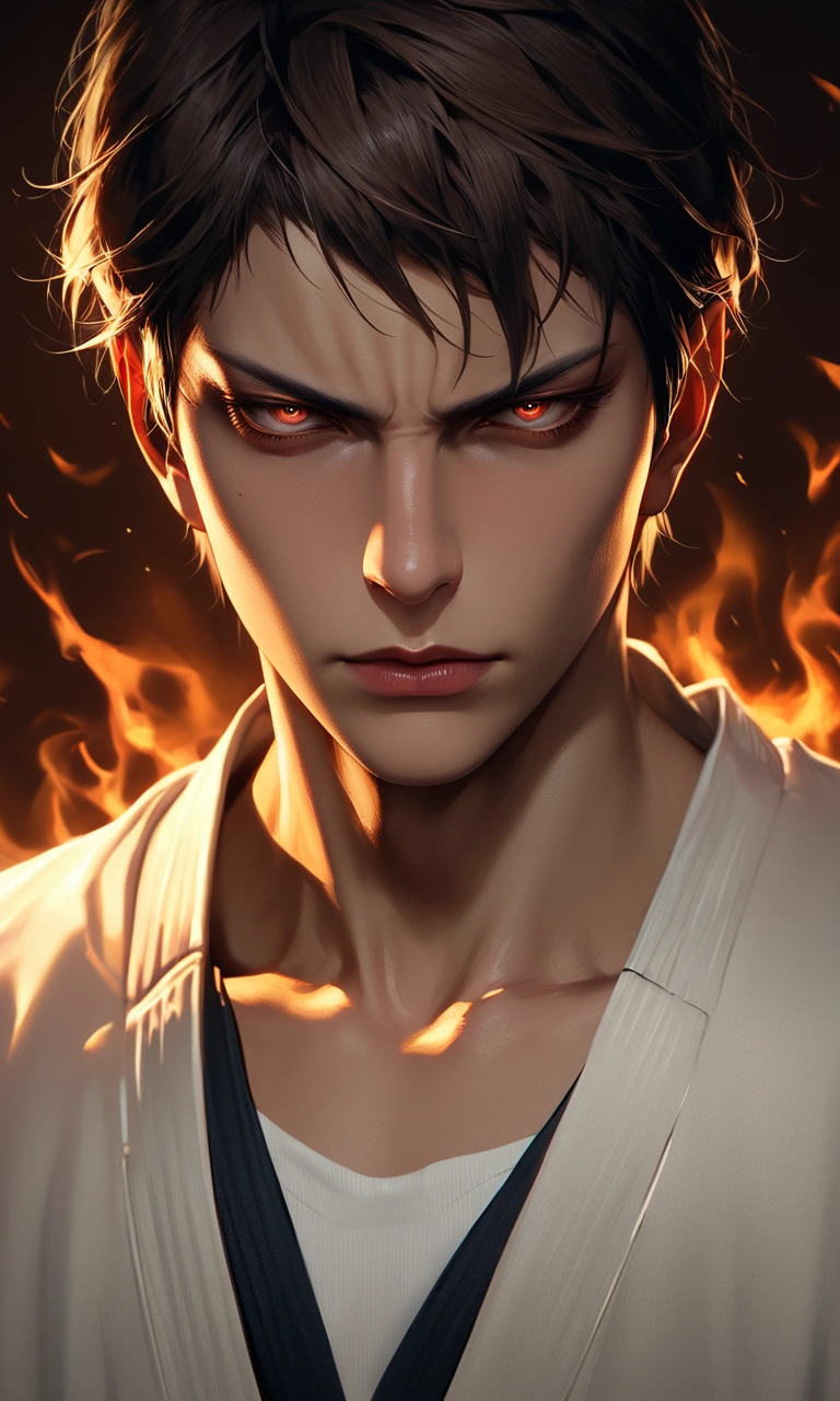 score_9, score_8_up, score_7_up, Realistic ,Handsome Aomine Daiki ,Hateful eyes