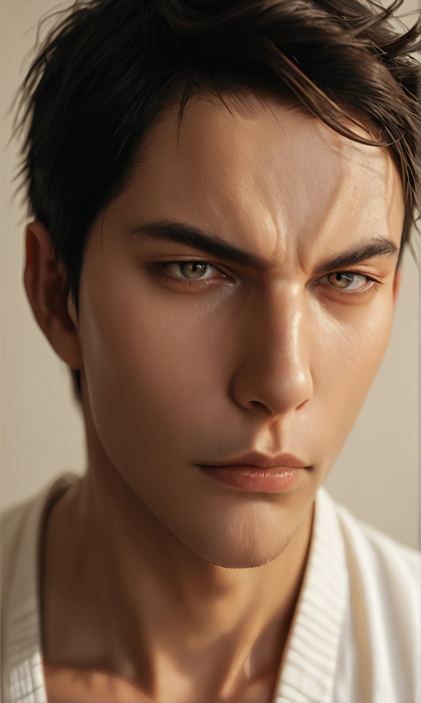 score_9, score_8_up, score_7_up, Realistic ,Handsome Aomine Daiki ,Hateful eyes
