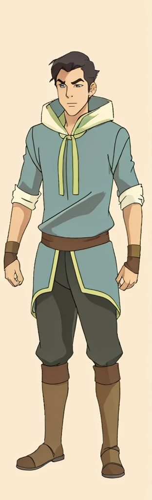 Earth bender outfit, neat hair, earthbending