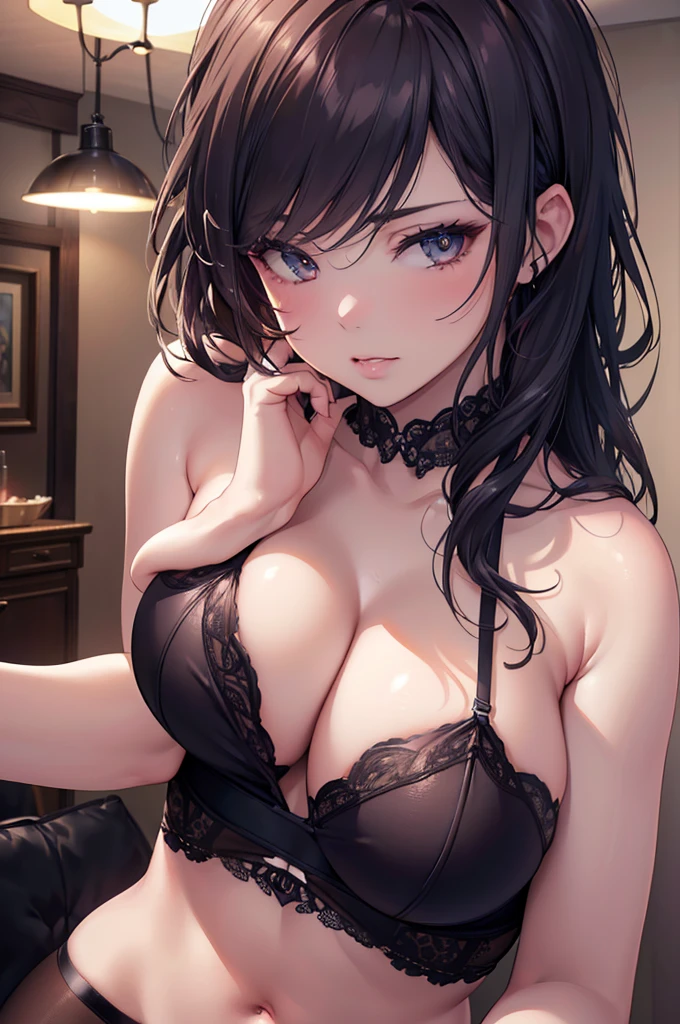 three beautiful women in sexy lingerie, close-up, passionate kissing, erotic, intimate, sensual, (best quality,4k,8k,highres,masterpiece:1.2),ultra-detailed,(realistic,photorealistic,photo-realistic:1.37),vivid colors,dramatic lighting,romantic,cinematic,elegant