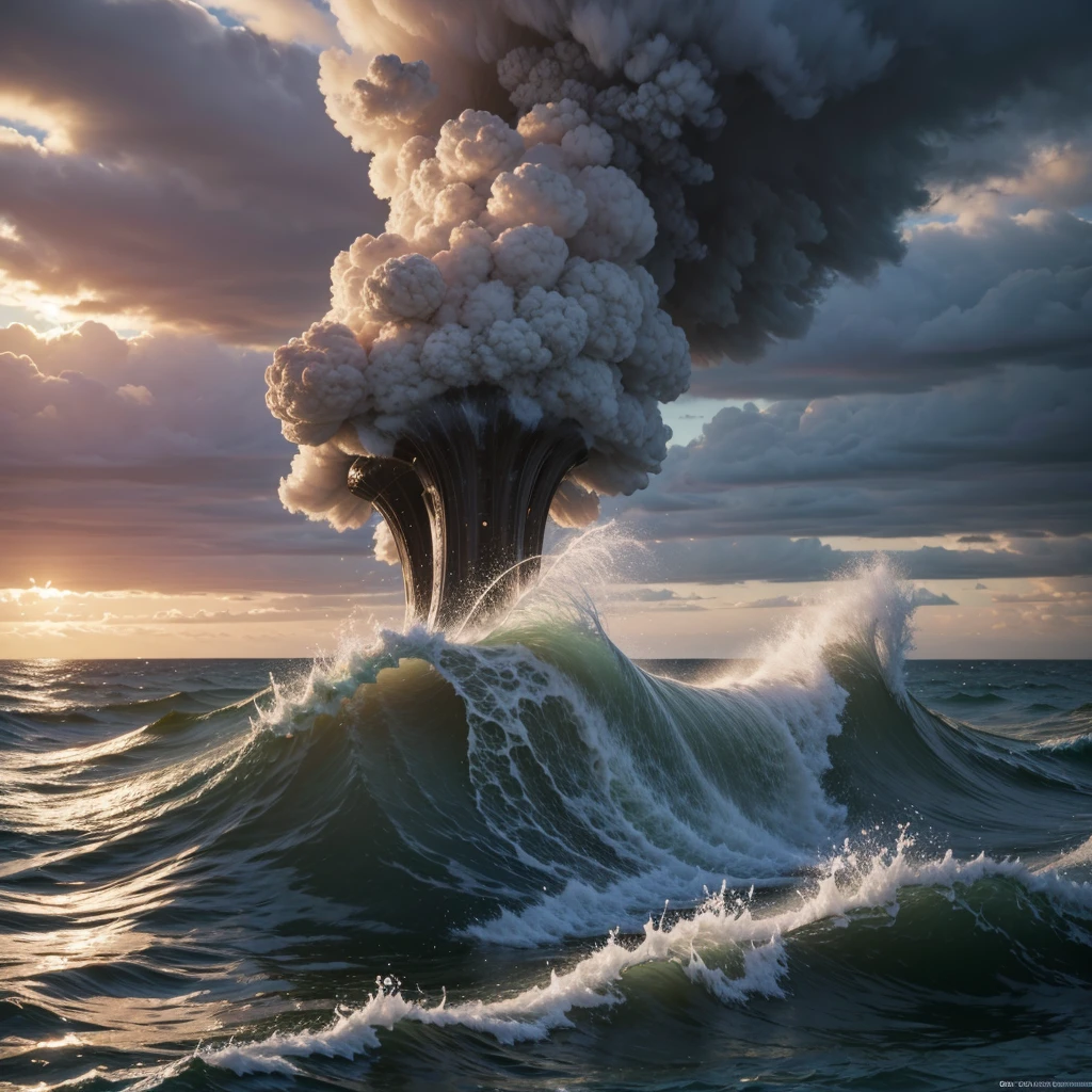 Make images of exploding seas realistic