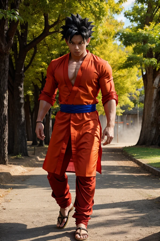 Make goku in red kurta