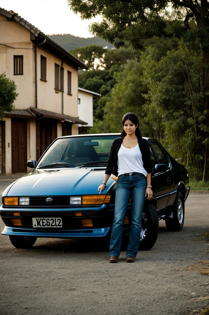 Woman with Toyota Trueno