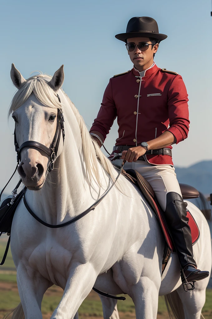 Bruno Henrique riding the white horse