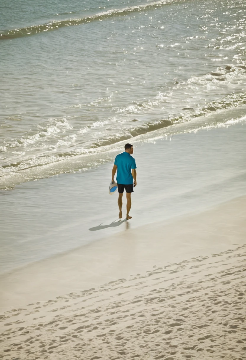 man on beach