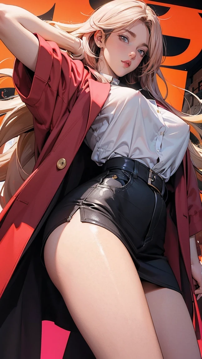 (Hyper Extremeディテール),Masterpiece,(Hyper Extreme),(It's photorealistic),Ticker,(color:1.2), Beautiful lighting,Light from the front, Solo,tohsaka_rin_fatestaynightufotable, Looking at the audience, Cowboy Shot、Young face, long_hair, black_hair, ribbon, two_Side_up, hair_ribbon, Blue_eyes, brown_hair、((Uniforms of Hogunbara Academy))、(((Small breasts)))、(clothes lift、No panties、White Open_lingerie)、(scared)、((godpussy2))、(Nipples peek out)、(((spread pussy, take off)))、blush、(((ecstacy)))、((((masturbation)))、squat、INGRID, 1girl, mature female, dark skinned female, pink hair, long hair, hair intakes, lipstick, purple lips, makeup, yellow eyes, mole under mouth,