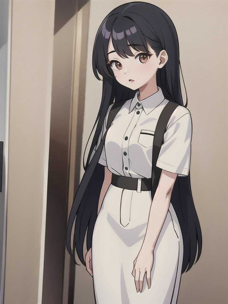 A masterpiece of a girl named Ji-u park who is a student and daughter of a famous businessman and who is tall