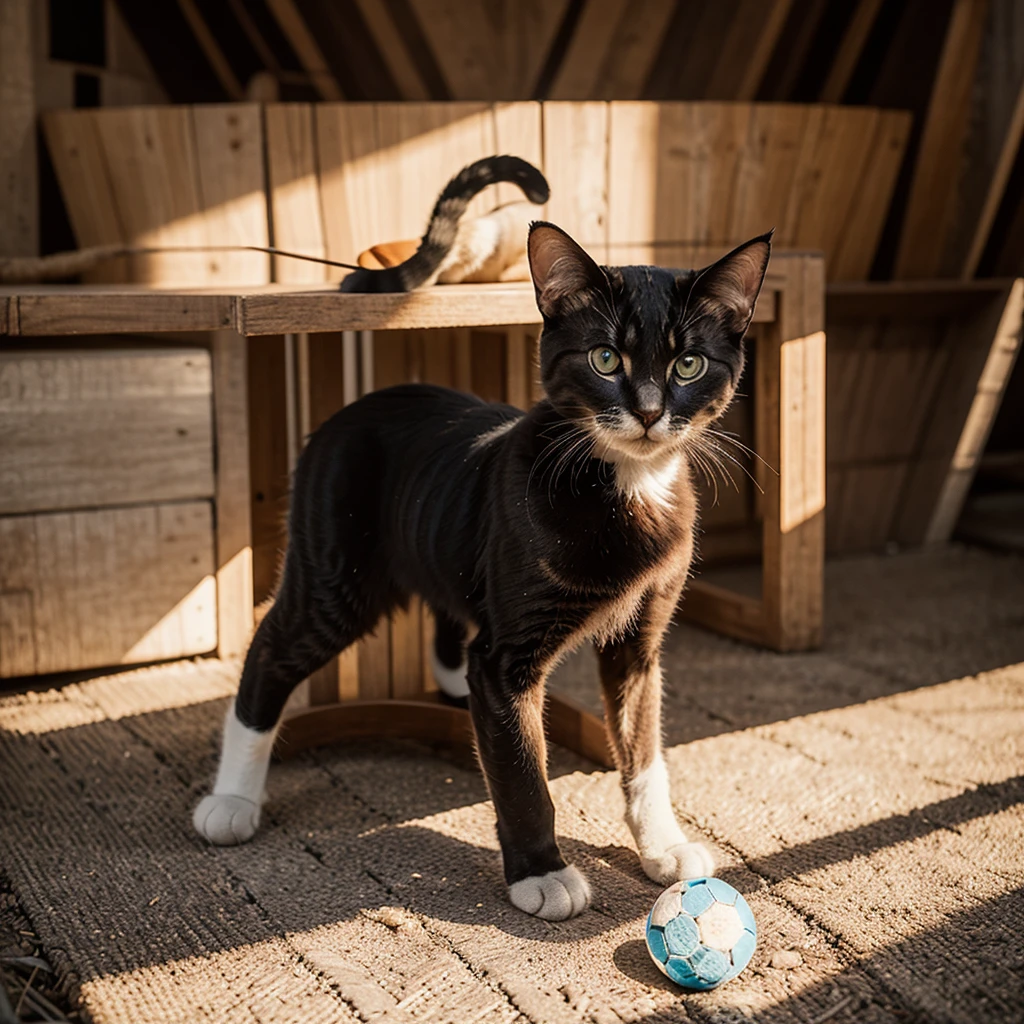 Circule, Brand Logotype, baby cat Made of ball of yarn, sillhouette 