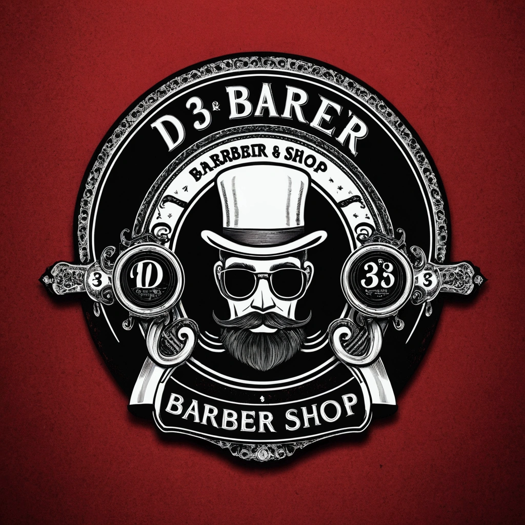 D's logo . N barber shop