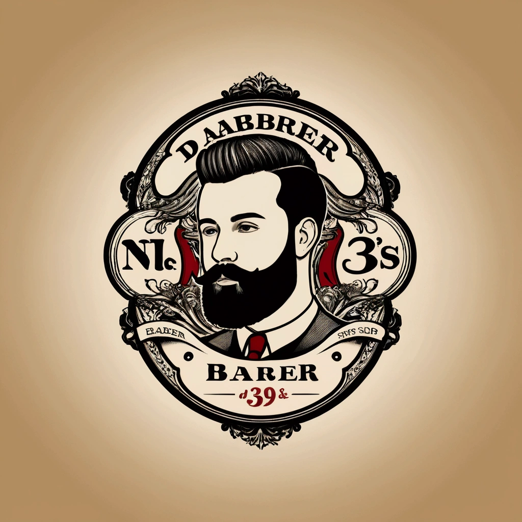 D&#39;s logo . N barber shop 
