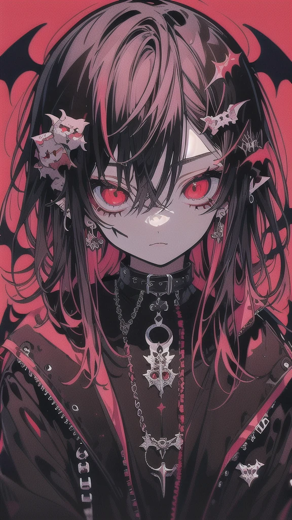 anime, A woman with red eyes and a gothic appearance, best anime 4k konachan wallpaper, demon anime girl, gothic maiden anime girl, anime style 4 k, 4k anime wallpaper, badass anime 8 k, 4K Manga Wallpapers, anime art wallpaper 8 k, anime art wallpaper 4 k, anime art wallpaper 4k, With eyes that glow red
