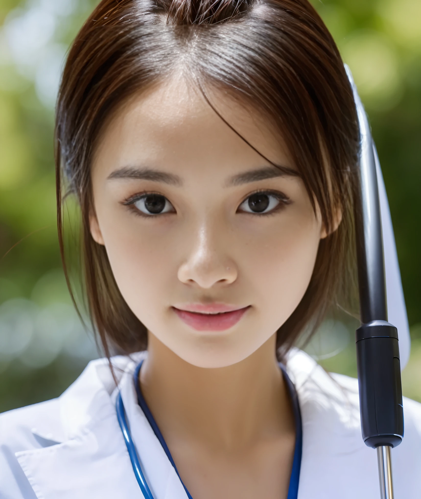 ((Highest quality)), ((masterpiece)), (detailed),Perfect Face,Japanese,Female doctor,white