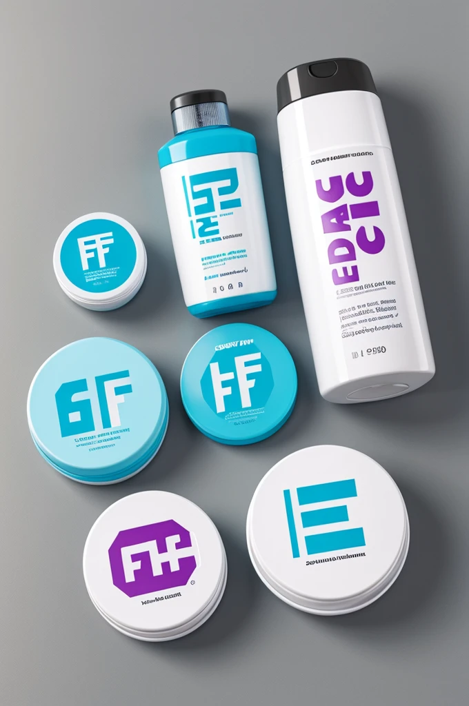 Deodorant packaging logos with the letter f