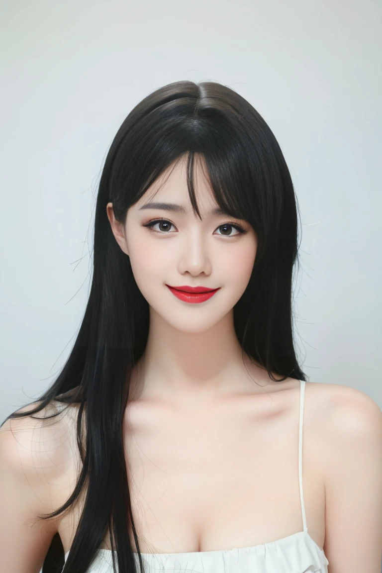  ulzzang-6500-v1.1,(raw photo:1.2),((photorealistic:1.30)), ((best quality)) ,((masterpiece)),((Ultra High Resolution)), ((Clear View)),,Ultra-high resolution,Clear face,（Reality：1.4) ,  illustration, an extremely delicate and beautiful, extremely detailed ,CG ,unity ,8k wallpaper, Amazing, finely detail, masterpiece,best quality,official art,extremely detailed CG unity 8k wallpaper,absurdres, incredibly absurdres, huge filesize, ultra-detailed, highres, extremely detailed,beautiful detailed girl, extremely detailed eyes and face, beautiful detailed eyes,light on face,cinematic lighting, 1girl, 独奏, long hair, black hair, hair ornament, jewelry, Earring, Blue eyes, Double eyelids, blush, sharp nose, Red nose, smile, 