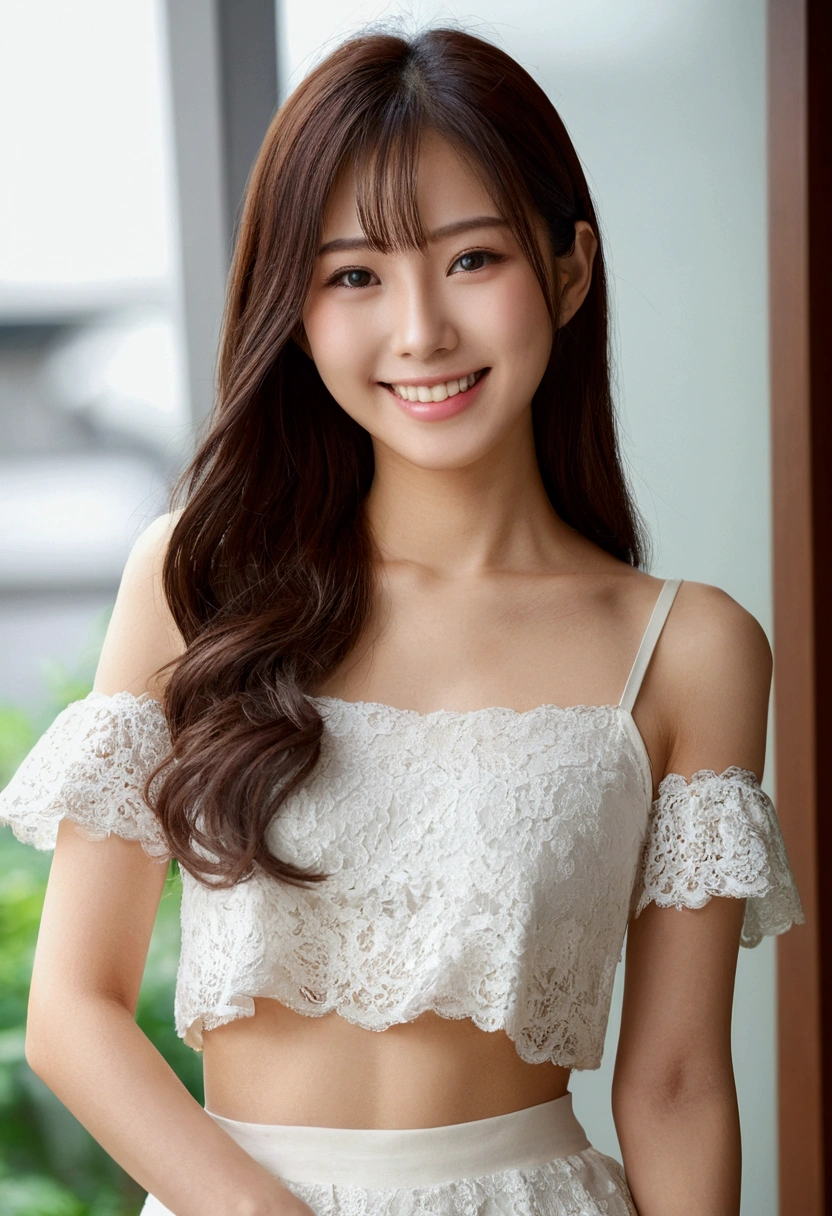 Japanese women ,Beauty,20-year-old,Full body slim,Your smile is lovely and sexy, 8k, Super detailed, High resolution