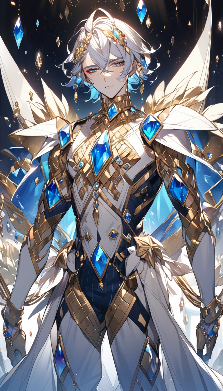 A man made of diamond and gems