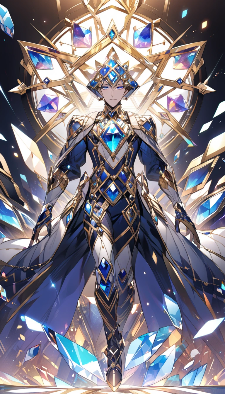 A man made of diamond and gems