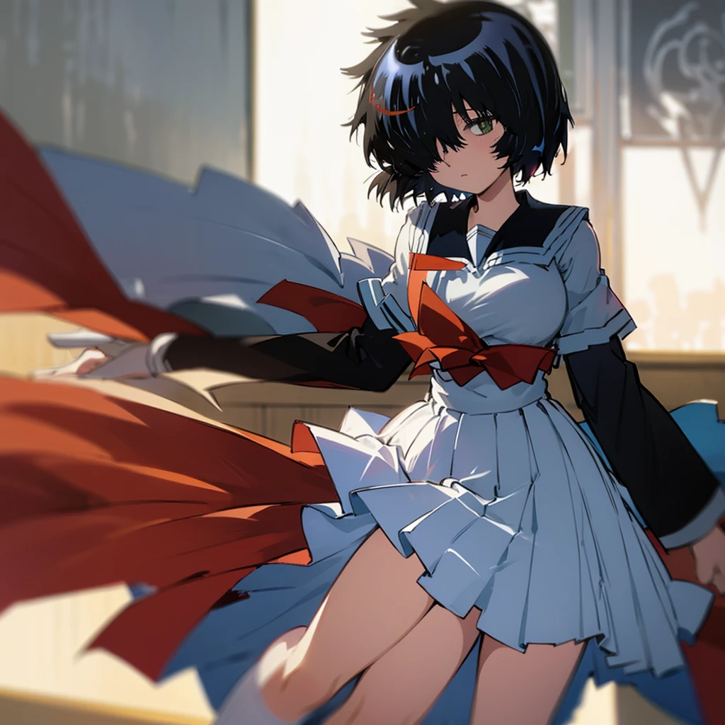 High resolution, masterpiece quality, good eyes, good hand, good body, good texture, 1girl, solo, mikoto urabe, mikoto urabe from mysterious girlfriend, full body, random pose