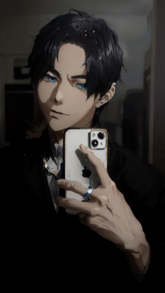 anime boy sitting on a bus looking at the moon, handsome anime pose, anime handsome man, anime boy, young anime man, male anime style, tall anime guy with blue eyes, male anime character, inspired by Okumura Togyu, guweiz, high quality anime artstyle, handsome guy in demon slayer art