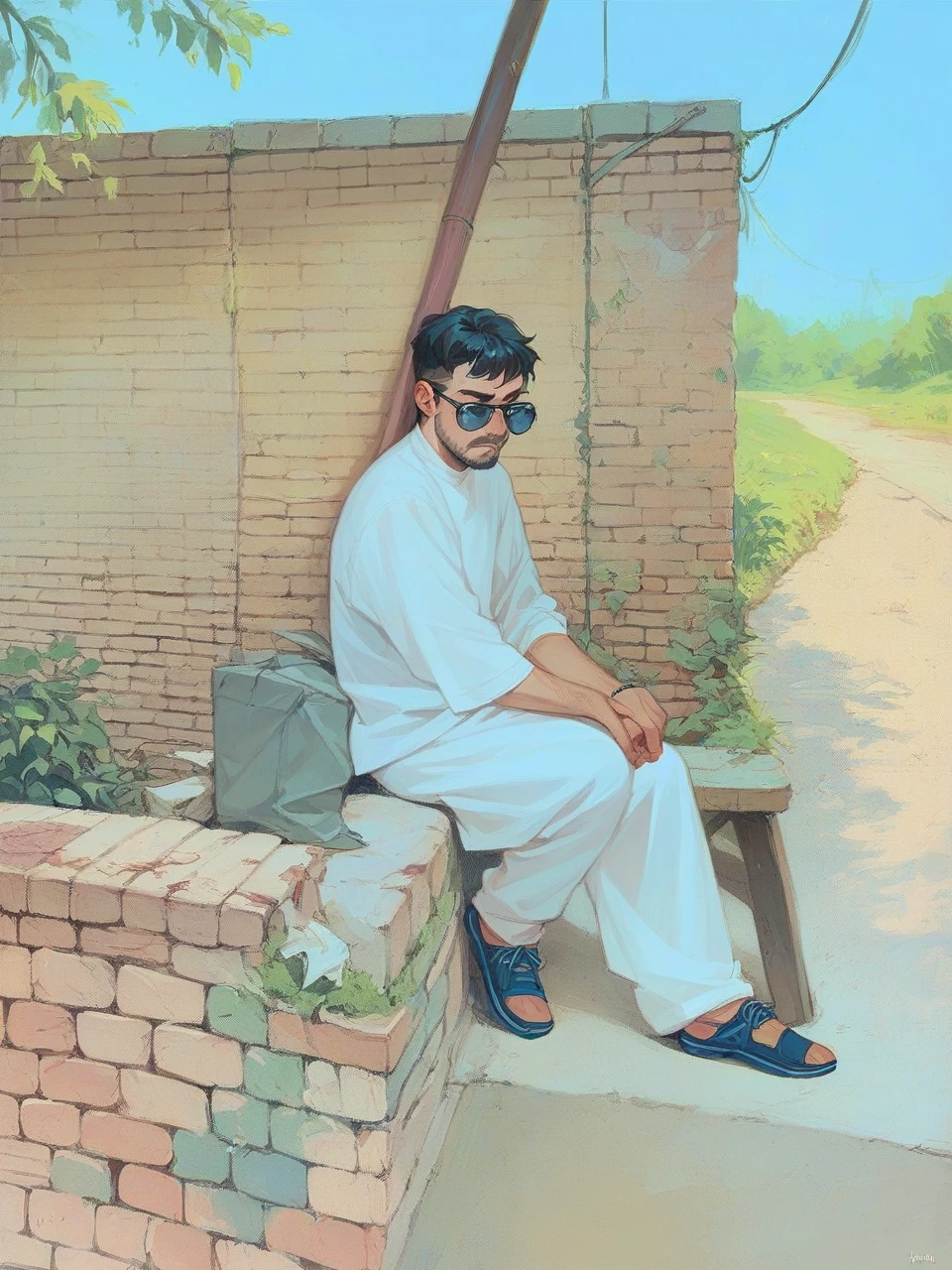 Change the background and realistic photo 