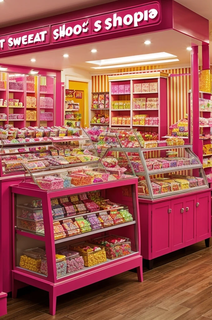 Sweet shop made of sweets