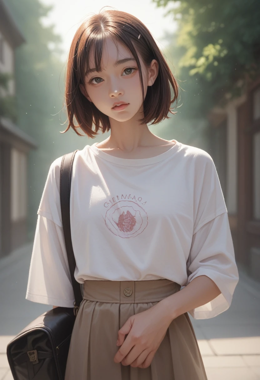 A girl with no clothes on