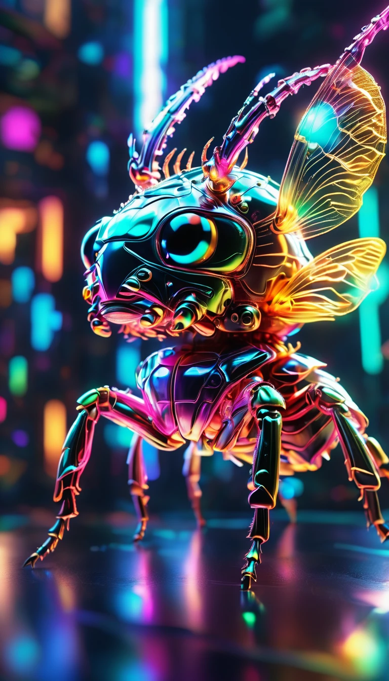 crystalなカブトムシ、crystal、A fine horn(whole body, detailed), ((Portrait of an iridescent horned beetle:1.5)), photoRealistic, masterpiece: 1.2), (Highest quality, High resolution, 8k), (Realistic: 1.37), faint smoke, ultra detailed , Sharp focus, Bright Eyes, Scale and Texture, mysterious, Calm, Beautiful Landscape, Soft lighting, Vibrant colors, Bokeh, Blurred Background、16K, 超High resolution, 超High resolution, to be born,wonderful ,future、Iridescent、The world 30 years from now。