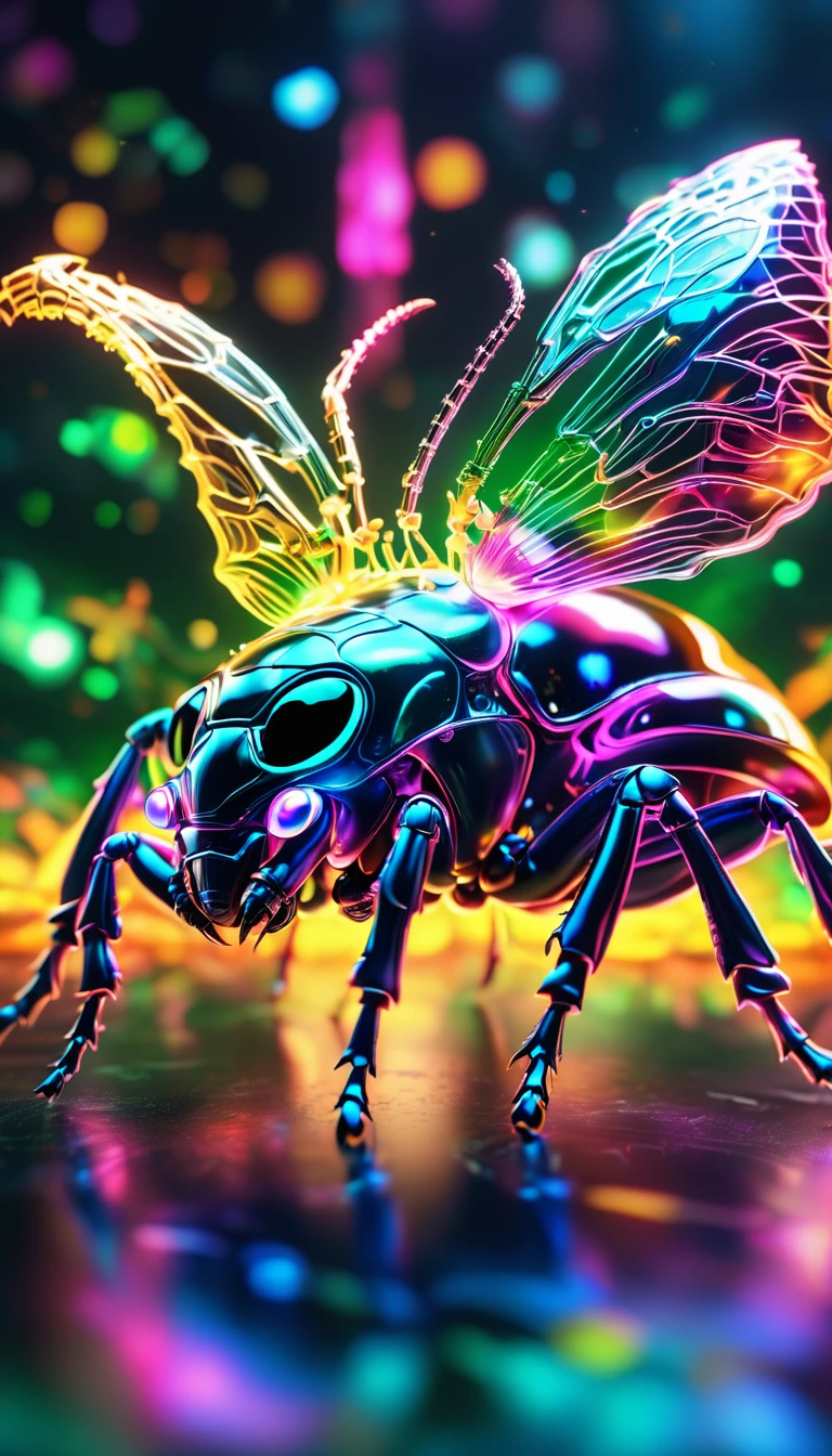 crystalなカブトムシ、crystal、A fine horn(whole body, detailed), ((Portrait of an iridescent horned beetle:1.5)), photoRealistic, masterpiece: 1.2), (Highest quality, High resolution, 8k), (Realistic: 1.37), faint smoke, ultra detailed , Sharp focus, Bright Eyes, Scale and Texture, mysterious, Calm, Beautiful Landscape, Soft lighting, Vibrant colors, Bokeh, Blurred Background、16K, 超High resolution, 超High resolution, to be born,wonderful ,future、Iridescent、The world 30 years from now。