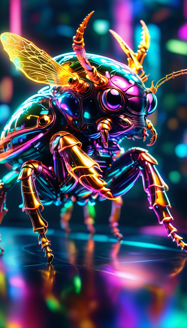 crystalなカブトムシ、crystal、A fine horn(whole body, detailed), ((Portrait of an iridescent horned beetle:1.5)), photoRealistic, masterpiece: 1.2), (Highest quality, High resolution, 8k), (Realistic: 1.37), faint smoke, ultra detailed , Sharp focus, Bright Eyes, Scale and Texture, mysterious, Calm, Beautiful Landscape, Soft lighting, Vibrant colors, Bokeh, Blurred Background、16K, 超High resolution, 超High resolution, to be born,wonderful ,future、Iridescent、The world 30 years from now。