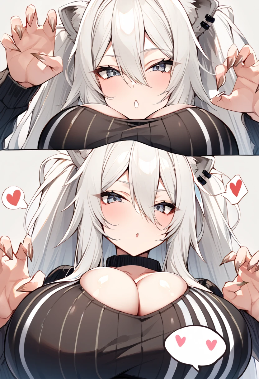 white  hair　the kiss　lesbian　lilie　Futanari　The erection　Dick　licking out　attack，A dark-haired　the kiss　lesbian　lilie　Futanari　The erection　Dick　licking out　received，