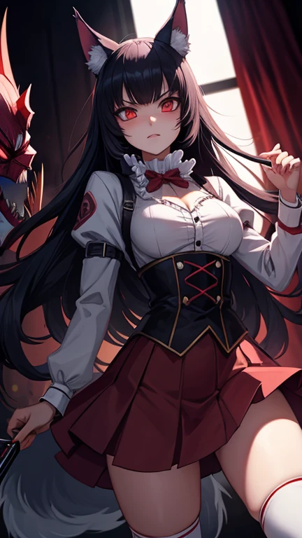student girl god horror legendary battle heroine maniac wolf mask clown guardian death Supernatural Control Service