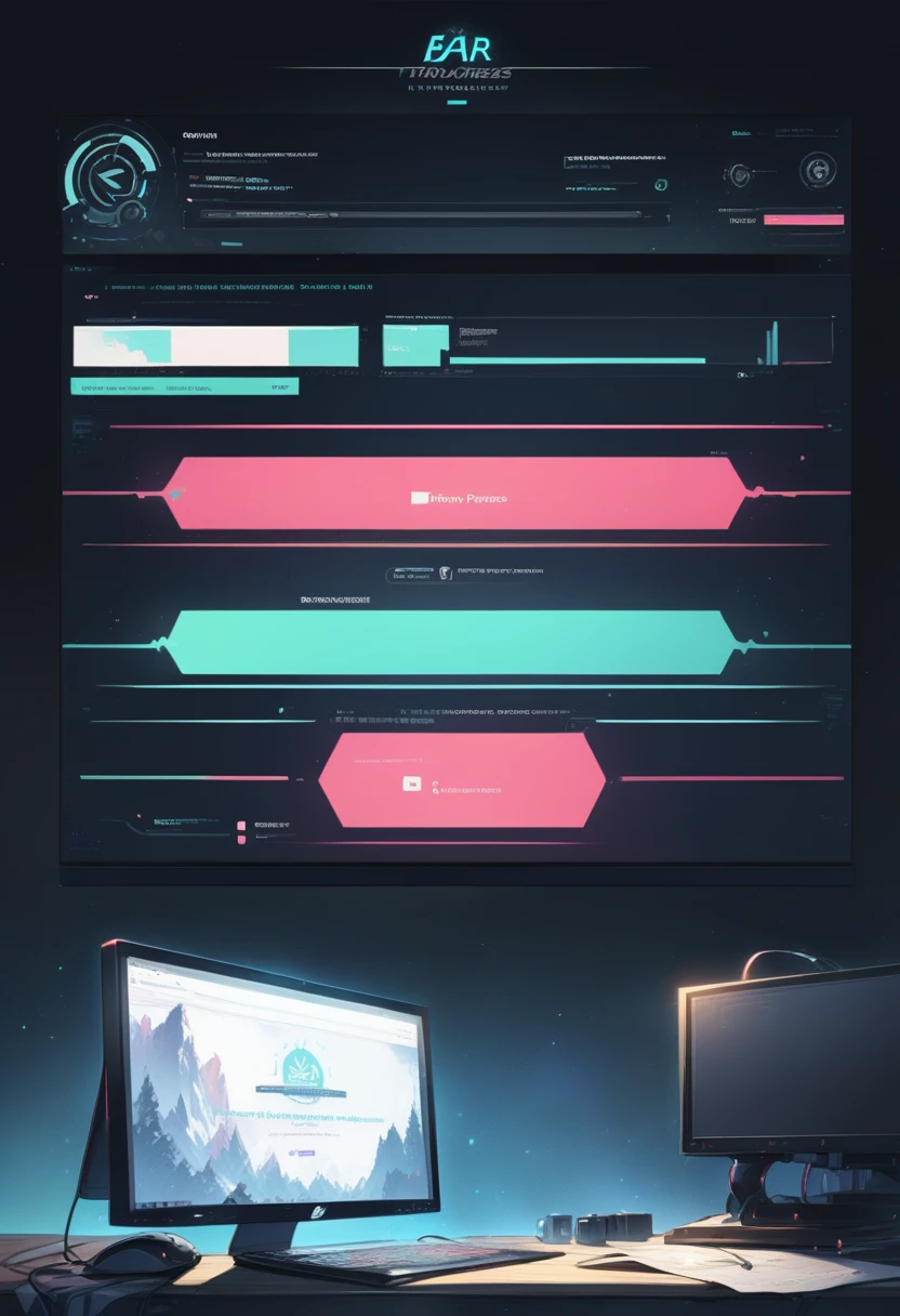 Computer loading screen
Progress bar
