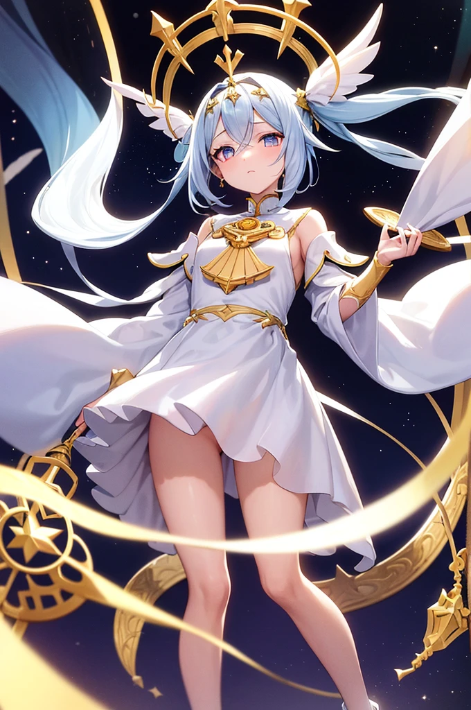 Anime,coneja de la luna ,cuerpo humano con rasgos de conejo, fondo de noche,luna resplandeciente en el fondo,vestido corto ,sensual,maximum detail 