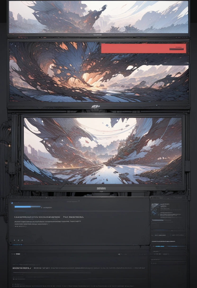 ((background only)),masterpiece, best quality, extremely detailed, ultra detailed, flat anime, 2D,Computer loading screen, ((Progress bar))